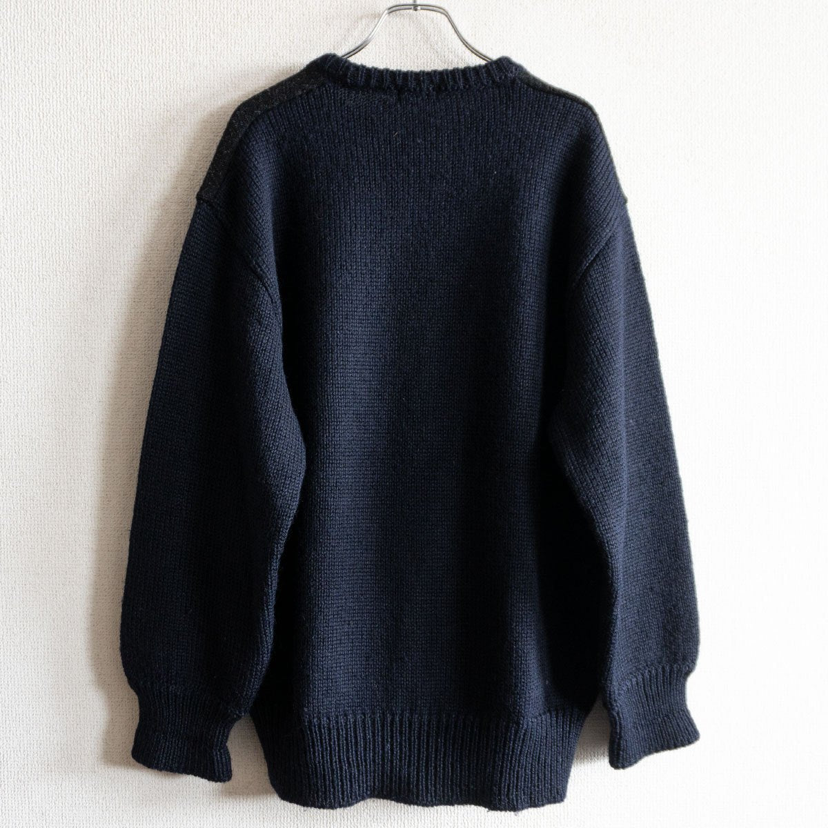 Comme des Garcons 80S colorblock knit Sweater Blue Size L