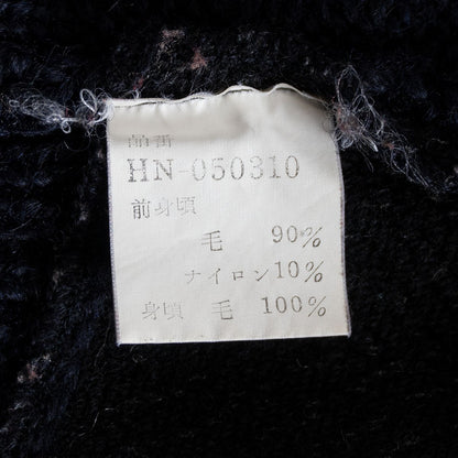 Comme des Garcons 80S colorblock knit Sweater Blue Size L