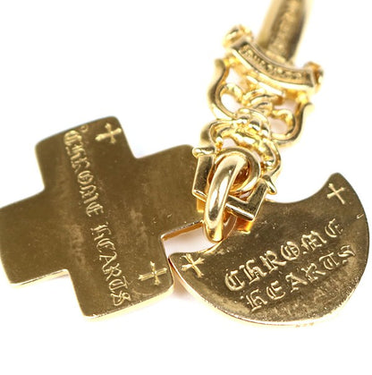 CHROME HEARTS Three Trinkets 22K Gold Charm Size ONE SIZE