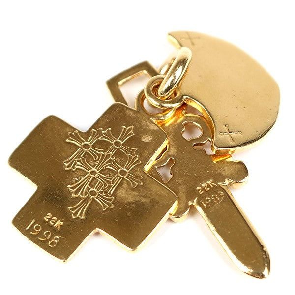 CHROME HEARTS Three Trinkets 22K Gold Charm Size ONE SIZE