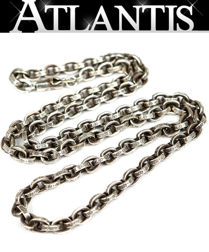 CHROME HEARTS Paper Chain 20 Inch 925 Necklace Size Silver