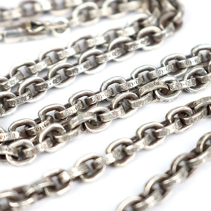CHROME HEARTS Paper Chain 20 Inch 925 Necklace Size Silver