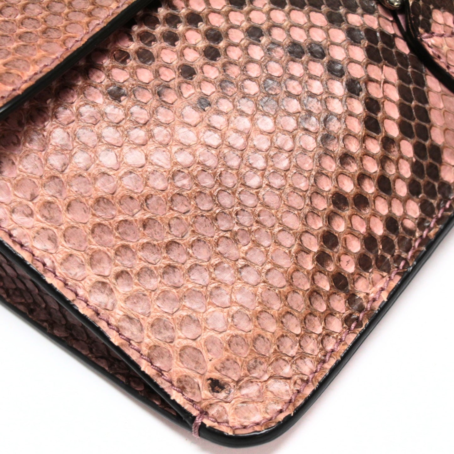 GUCCI New Jackie Python 2WAY Shoulder Bag Pink Size ONE SIZE