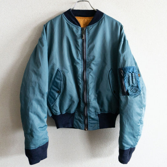 ALPHA INDUSTRIES 90s MA-1 Nylon Flight Jacket USA Size XL