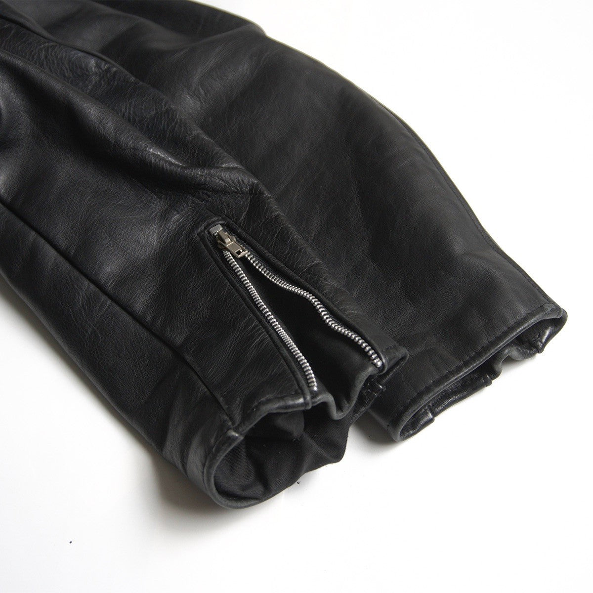 SCHOTT 618 Double Rider Leather Jacket Black Size M