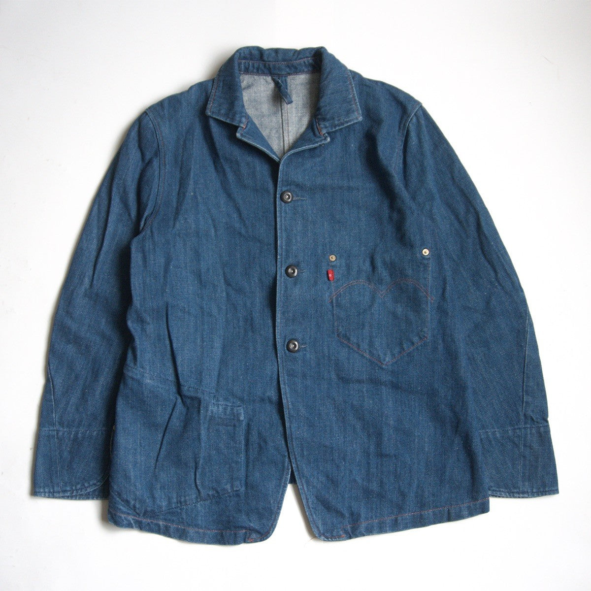 LEVI'S RED First Type Denim Sack Coat Jacket Size L