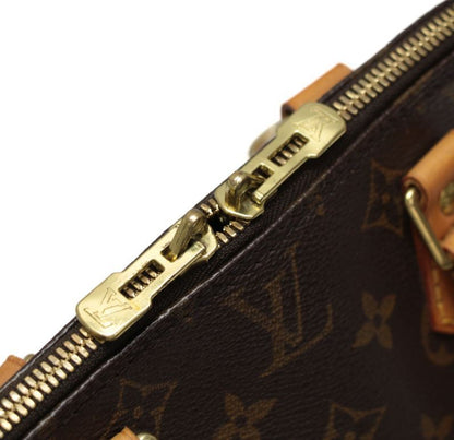 LOUIS VUITTON Alma Monogram Handbag Brown Size ONE SIZE