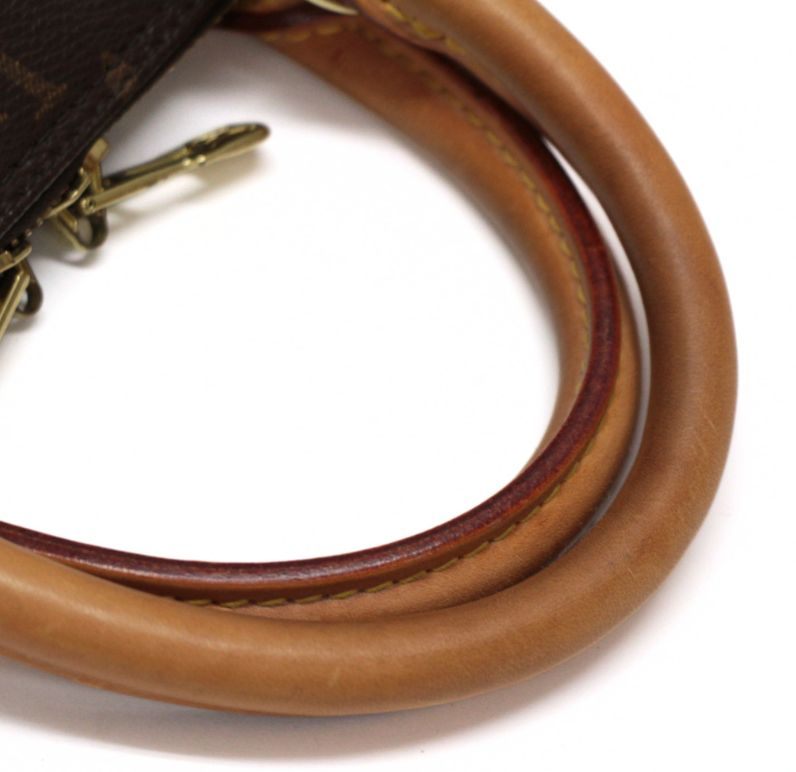 LOUIS VUITTON Alma Monogram Handbag Brown Size ONE SIZE