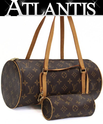 Louis Vuitton Monogram Papillon Handbag Brown Size ONE SIZE