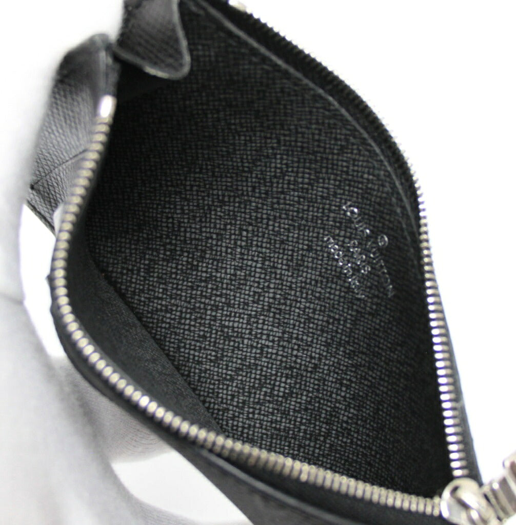 Louis Vuitton Monogram Eclipse Coin Card Holder Wallet Black
