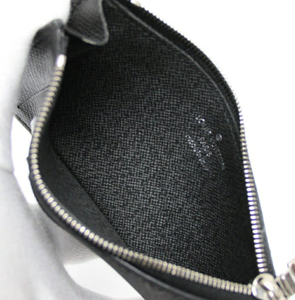 Louis Vuitton Monogram Eclipse Coin Card Holder Wallet Black