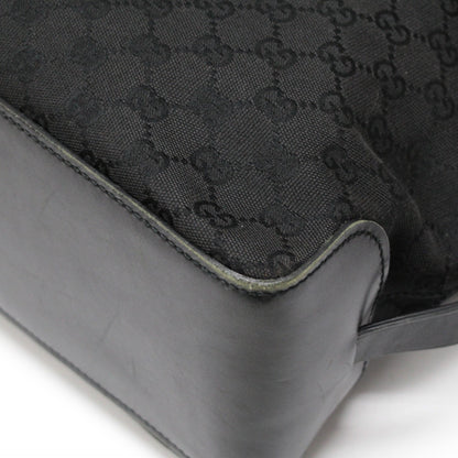 GUCCI GG Canvas Black Tote Bag Size ONE SIZE