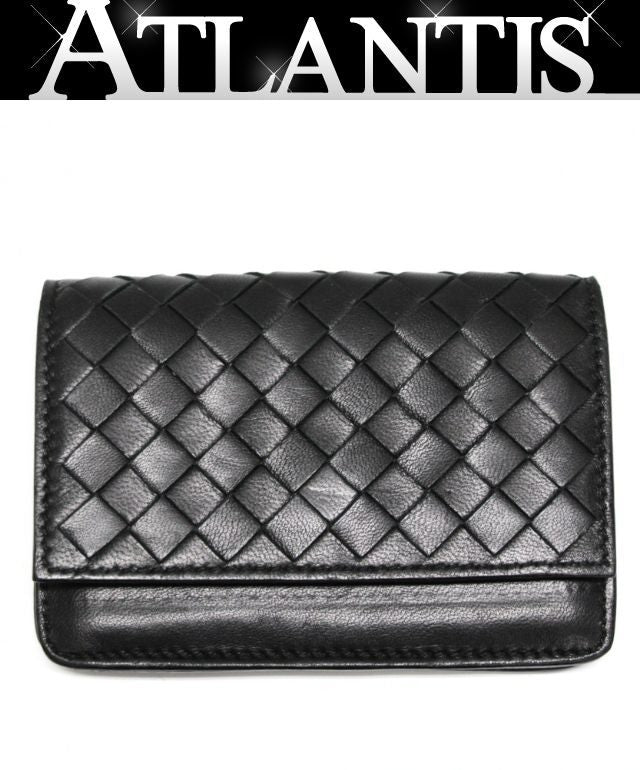 BOTTEGA VENETA Intrecciato Leather Card Holder Card Case Size ONE SIZE