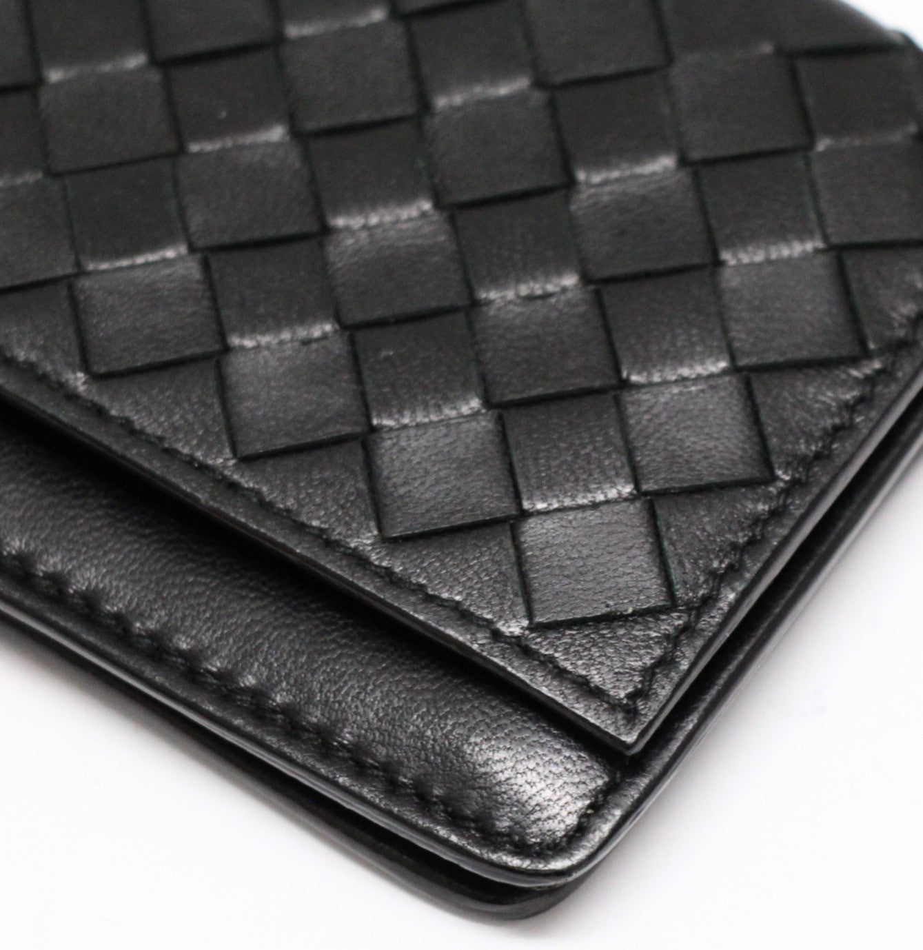 BOTTEGA VENETA Intrecciato Leather Card Holder Card Case Size ONE SIZE