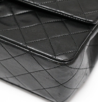CHANEL Matelasse 27 Lamb Chain Bag Black Size ONE SIZE