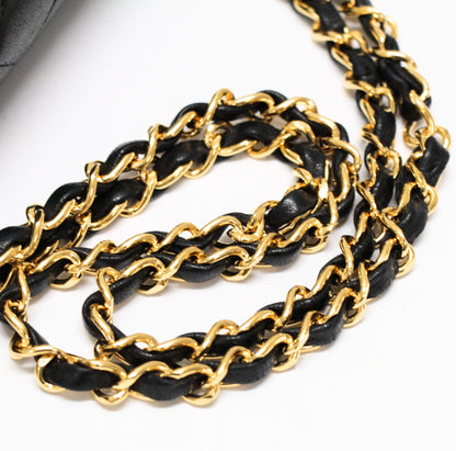 CHANEL Matelasse 27 Lamb Chain Bag Black Size ONE SIZE