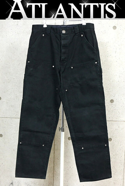 CHROME HEARTS Carpenter Cotton Pants Black Size 32