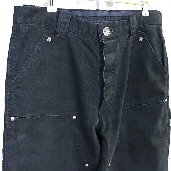 CHROME HEARTS Carpenter Cotton Pants Black Size 32