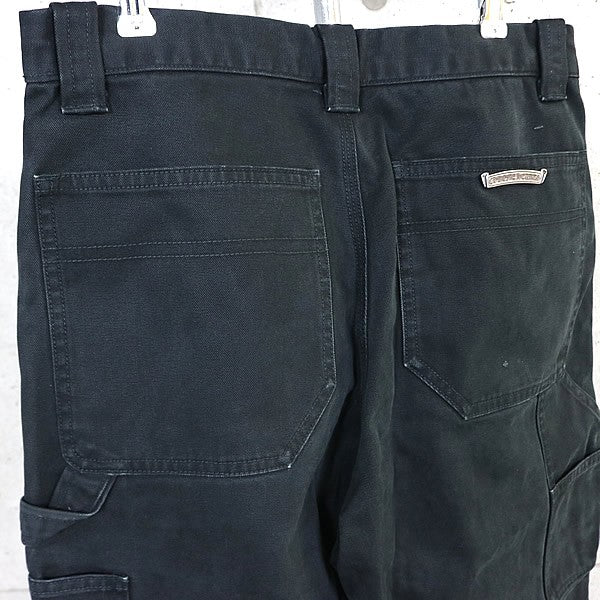 CHROME HEARTS Carpenter Cotton Pants Black Size 32