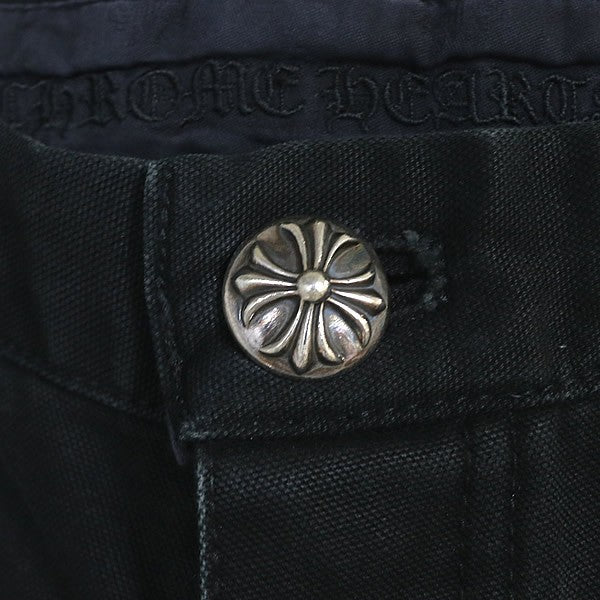 CHROME HEARTS Carpenter Cotton Pants Black Size 32