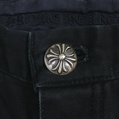 CHROME HEARTS Carpenter Cotton Pants Black Size 32