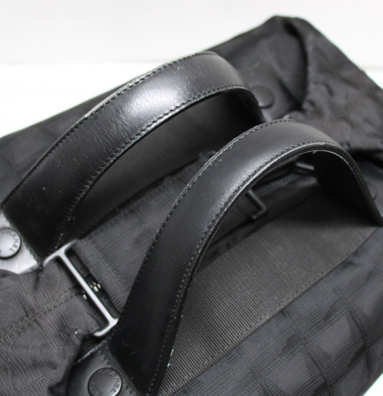 CHANEL Black Nylon New Travel Boston Bag Size ONE SIZE