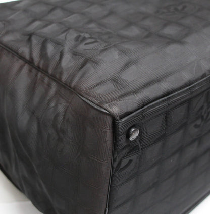 CHANEL Black Nylon New Travel Boston Bag Size ONE SIZE