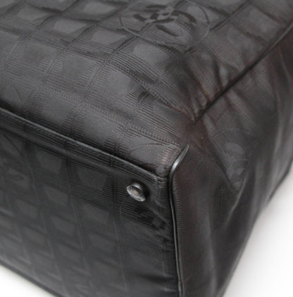 CHANEL Black Nylon New Travel Boston Bag Size ONE SIZE