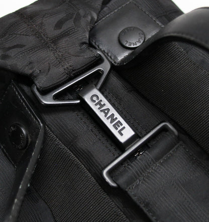 CHANEL Black Nylon New Travel Boston Bag Size ONE SIZE