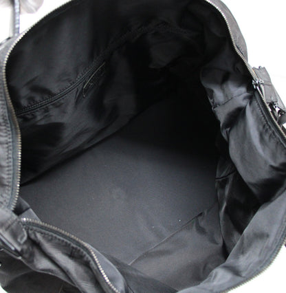 CHANEL Black Nylon New Travel Boston Bag Size ONE SIZE