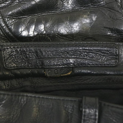 CHROME HEARTS Flare Knee Leather Pants Cross Patch Size 28