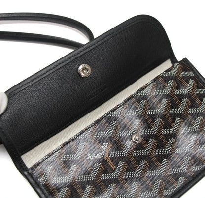 GOYARD Saint Louis PM Coated Canvas Bag Black Size ONE SIZE