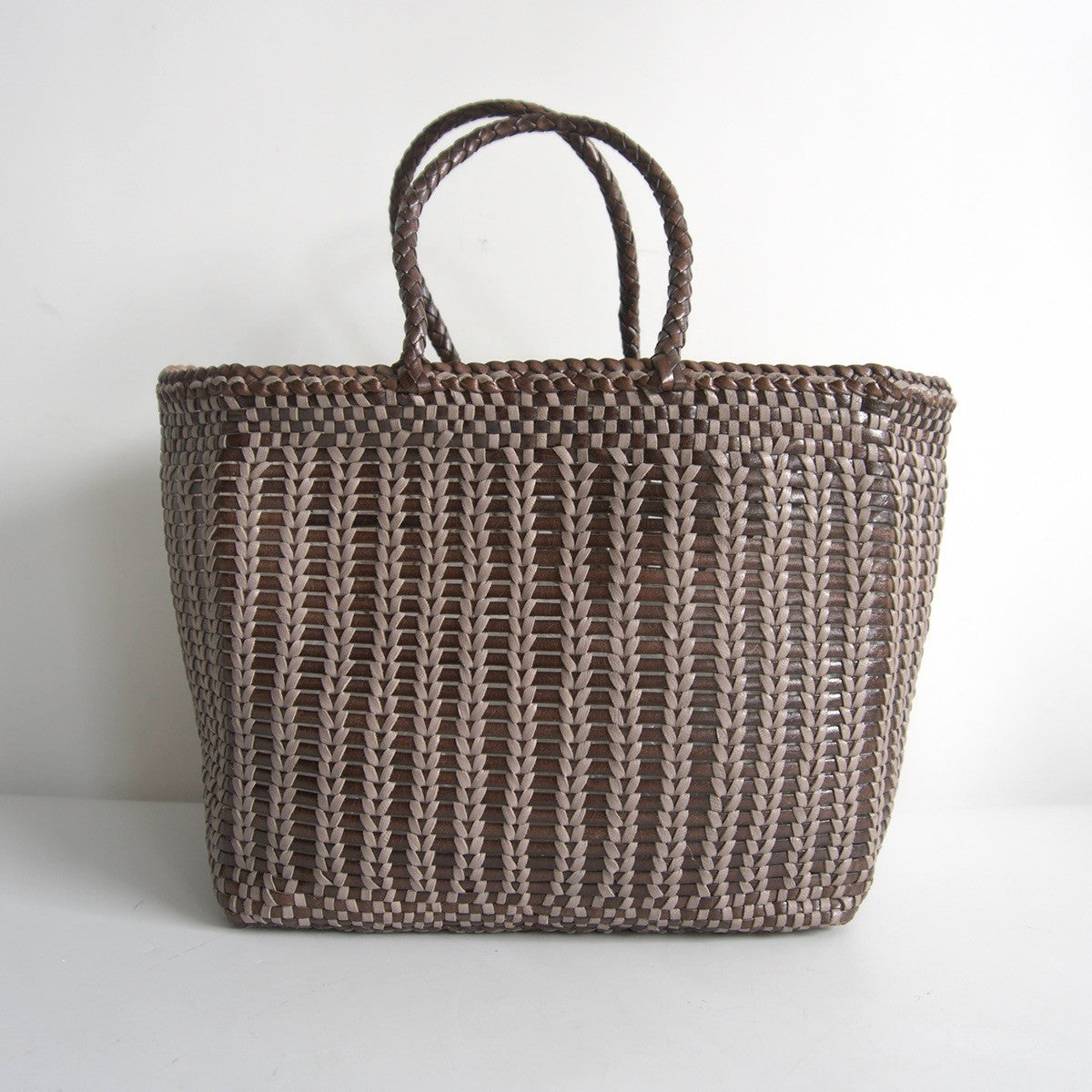 DRAGON Leather Mesh Handbag