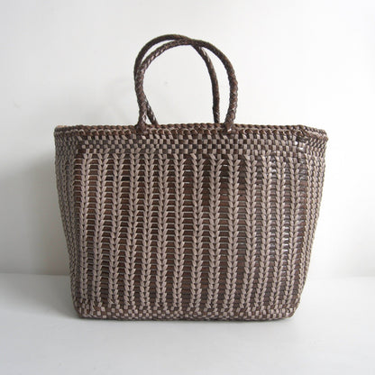 DRAGON Leather Mesh Handbag