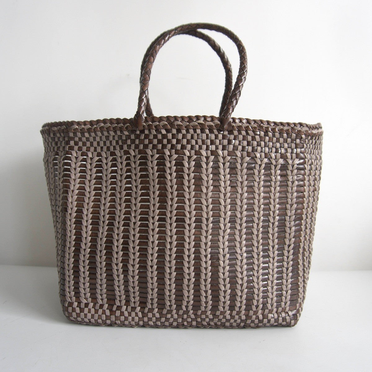 DRAGON Leather Mesh Handbag