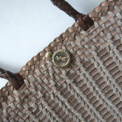 DRAGON Leather Mesh Handbag