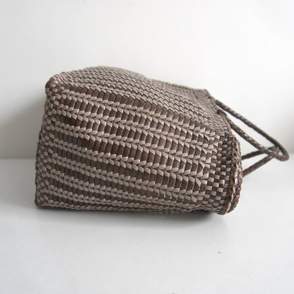 DRAGON Leather Mesh Handbag