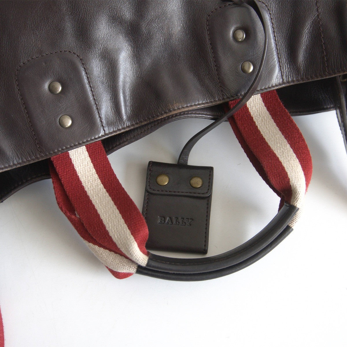 Bally Leather 2-way Tote Bag Brown