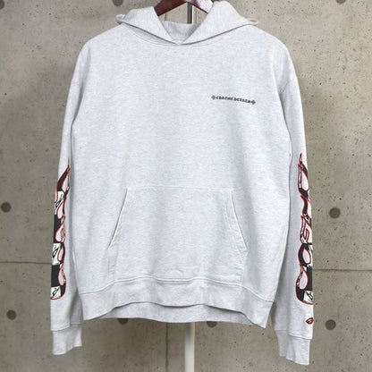 CHROME HEARTS Matty Boy PPO Brain Hoodie Gray Size L