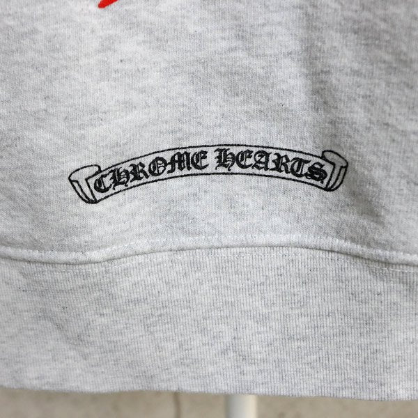 CHROME HEARTS Matty Boy PPO Brain Hoodie Gray Size L