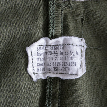 US ARMY 70S M-65 Field Pants Size SMALL/REGULAR