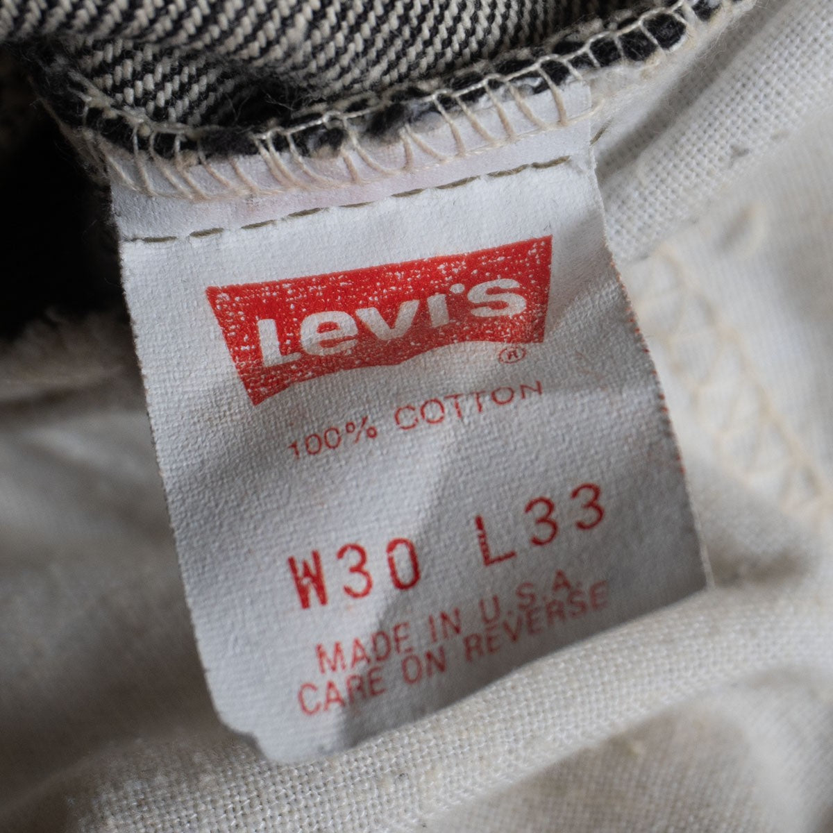 Levi's x wsm 80s 517 Black Jeans Denim Pants Size 30×33