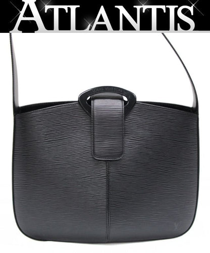 Louis Vuitton Reveri Epi Leather Bag Black Size ONE SIZE