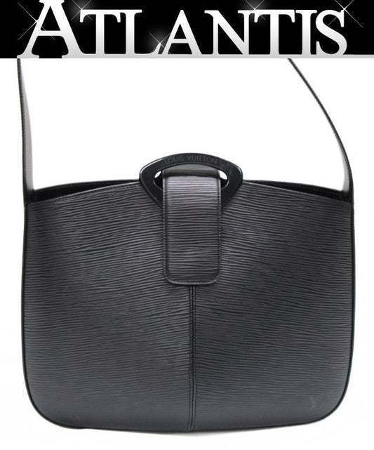 Louis Vuitton Reveri Epi Leather Bag Black Size ONE SIZE