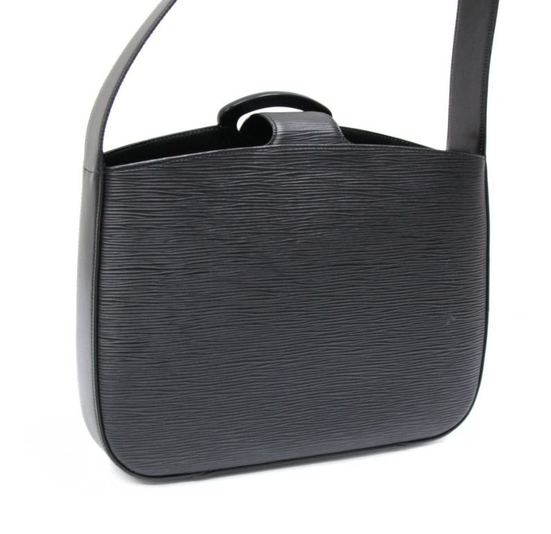 Louis Vuitton Reveri Epi Leather Bag Black Size ONE SIZE