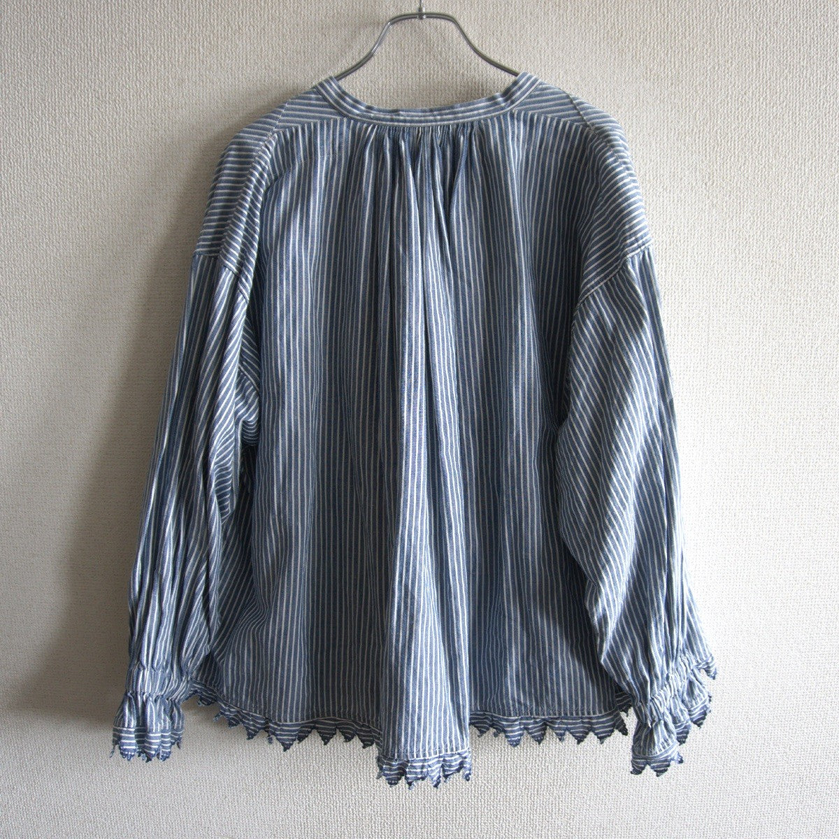 45R Cotton Linen Gathered Blouse Size 0