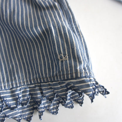 45R Cotton Linen Gathered Blouse Size 0