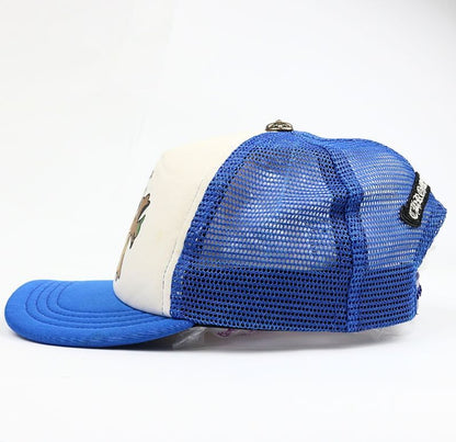 CHROME HEARTS Cemetery Trucker Cap Blue/Camo Size ONE SIZE