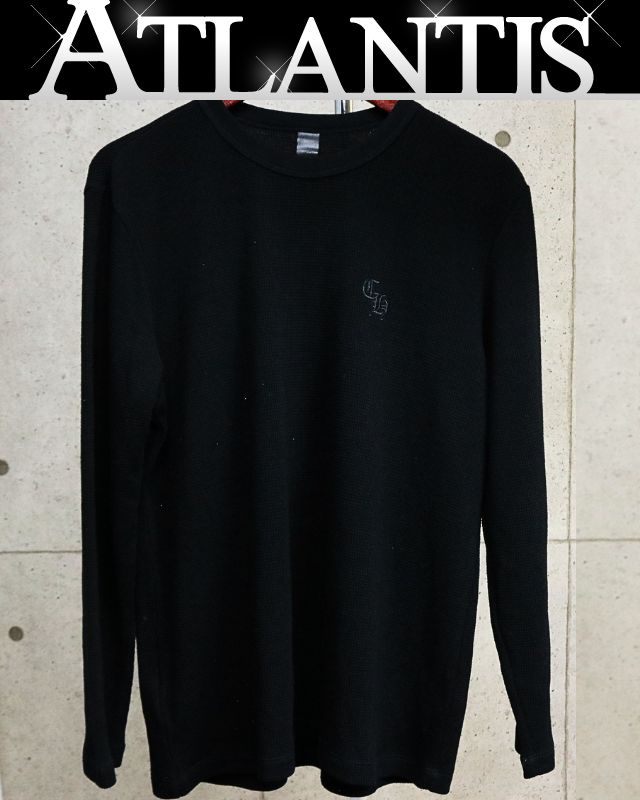 CHROME HEARTS YNOT CH Thermal Long Sleeve T-Shirt Black Size XL