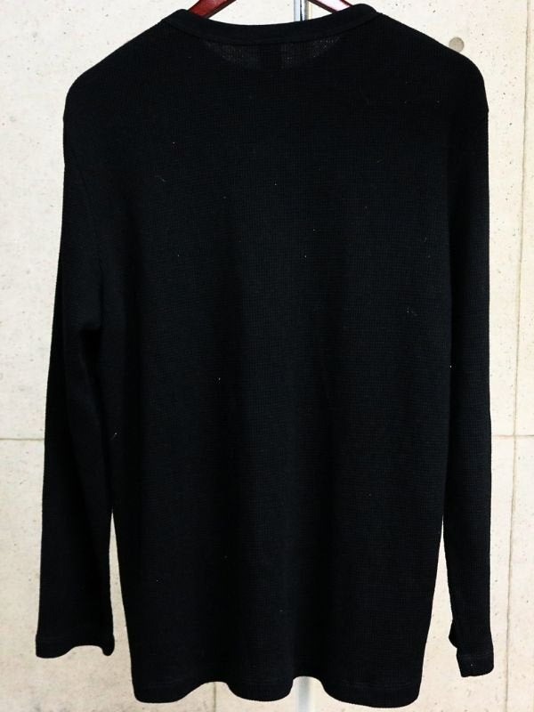 CHROME HEARTS YNOT CH Thermal Long Sleeve T-Shirt Black Size XL